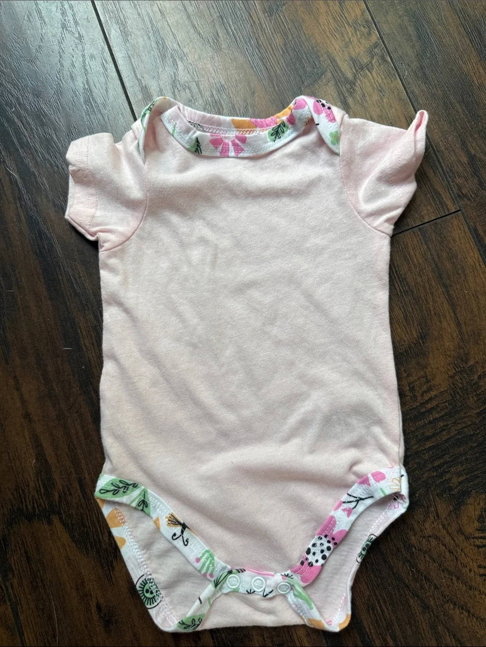 Floral shirt onesie
